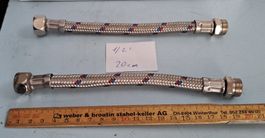 ***** 2x Anschlussschlauch 20 cm, 1/2 Zoll