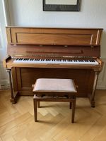 Piano droit Seiler bois et son tabouret