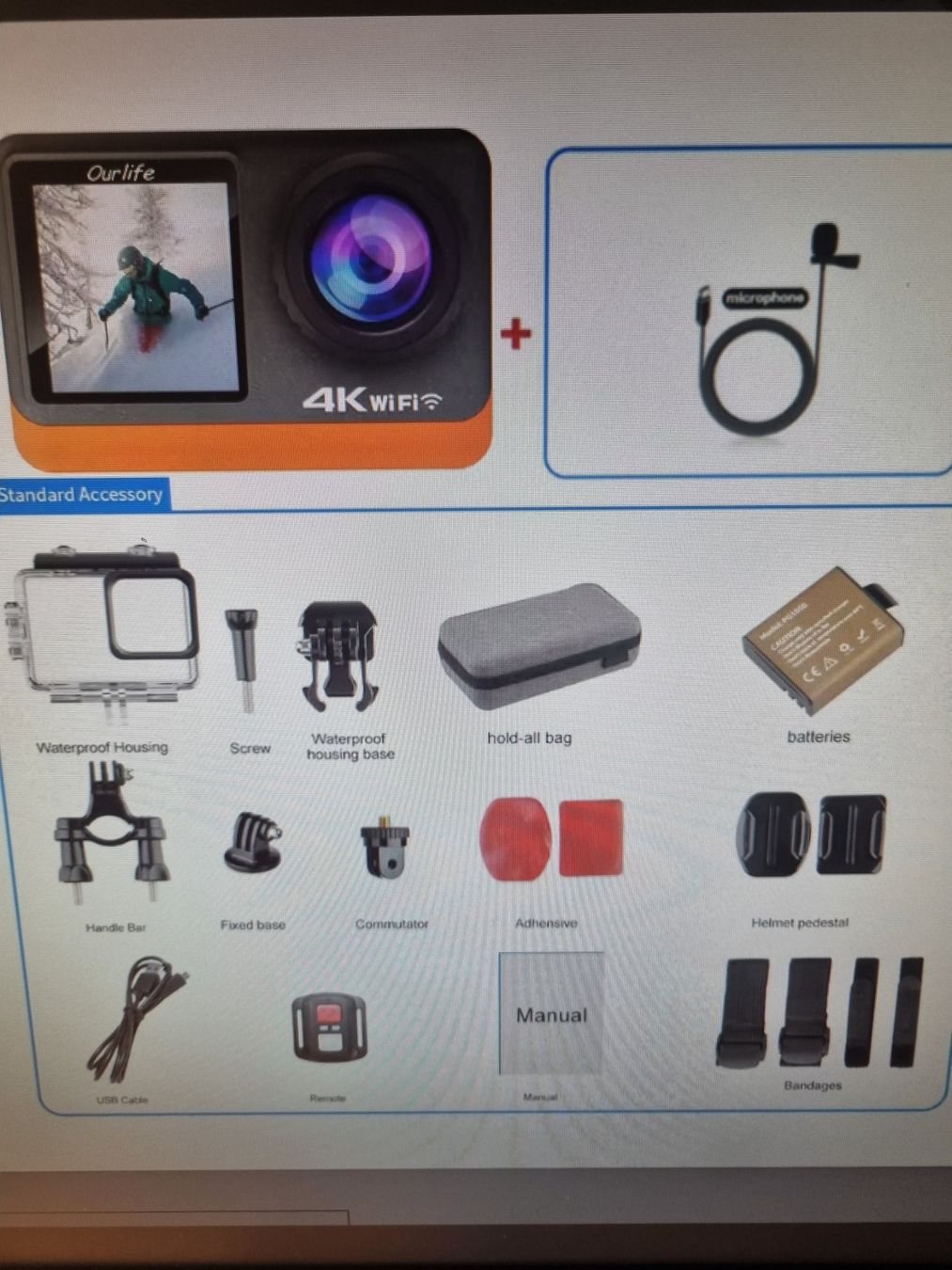 Action Cam: Action Kamera – Nuovo (secondo la descrizione) da Niederweningen venduto da TNTCH