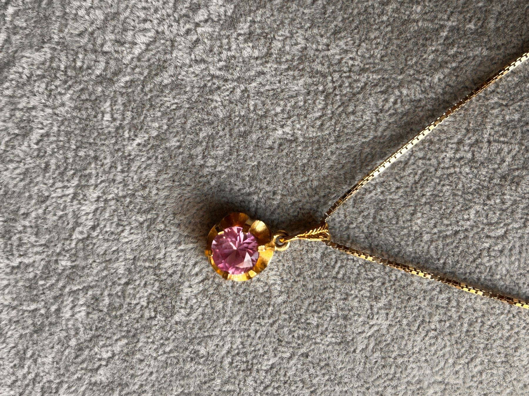Catenine: Kette mit rosaroter Blume – Usato da Basel venduto da bellespirit 8