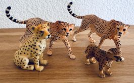 SCHLEICH & BULLYLAND - Gepard Familie 14746 14327