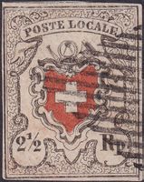 Poste Locale: 14I.1.01, Erstdruck (T.36) mit Attest, 3'100.-