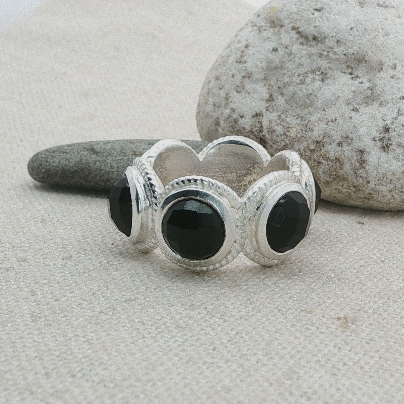 Olga Ribler Ringe: Statement Silber Ring 925 mit Onyx Grösse 56 – Neu (gemäss Beschreibung) aus Luzern von Schmuckoutlet 3