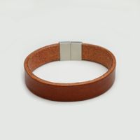 Herren Armband Leder & Edelstahl (M00031)