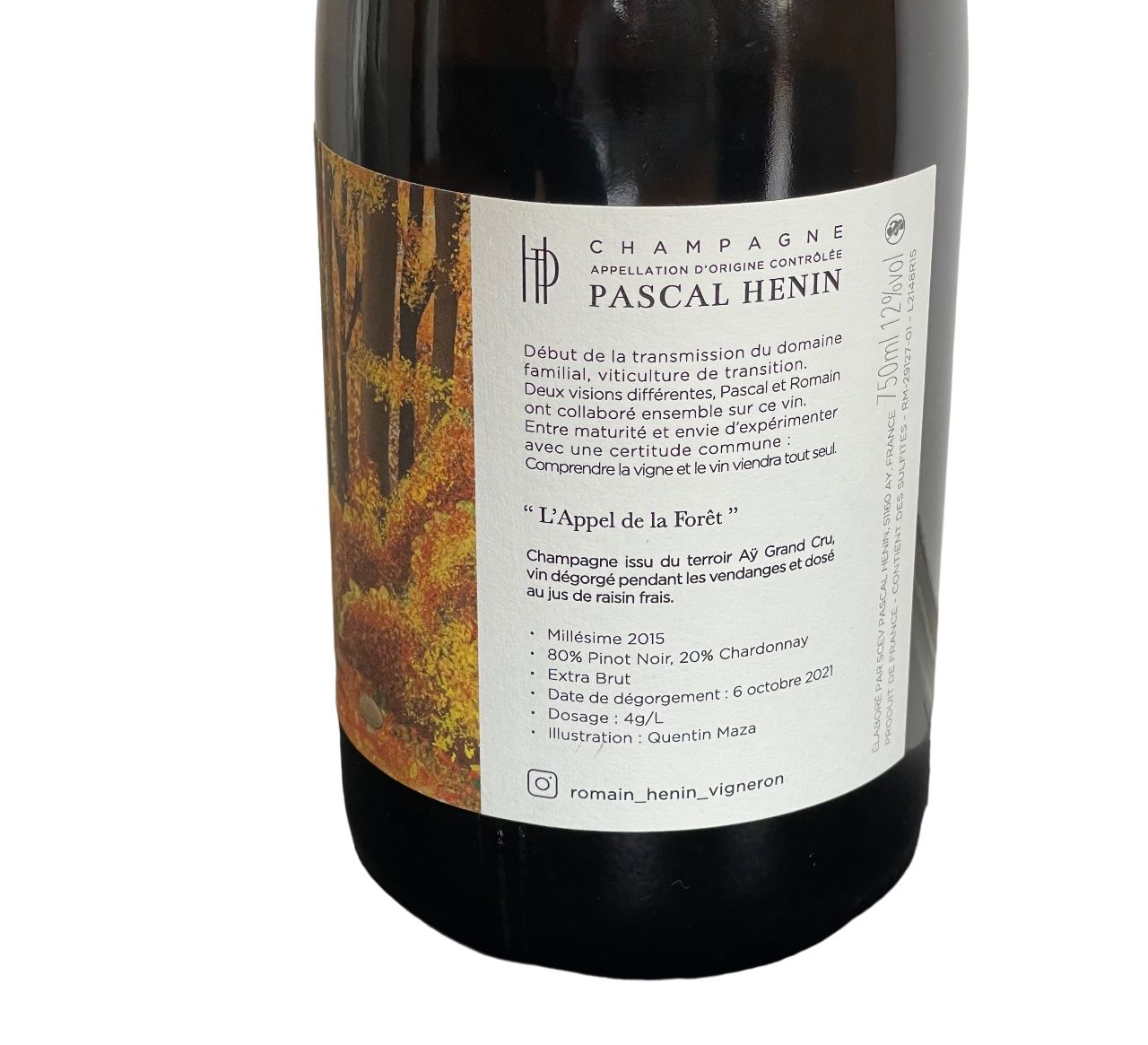 Wein: Champagne L' Appel de la Forêt 2015-Pascal & Romain Hénin – Neu (gemäss Beschreibung) aus Genève von Bazarare 1