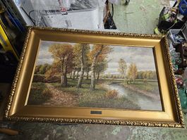 Original Ölgemälde "Herbstlandschaft" Karl Simon, 1931