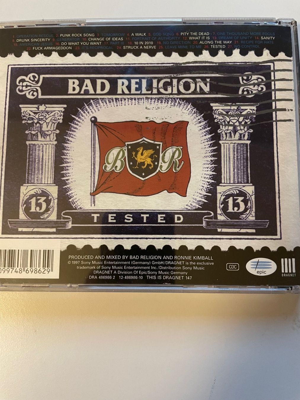 CD: Bad Religion - Tested – Usato da bern venduto da Mrmaynard 1