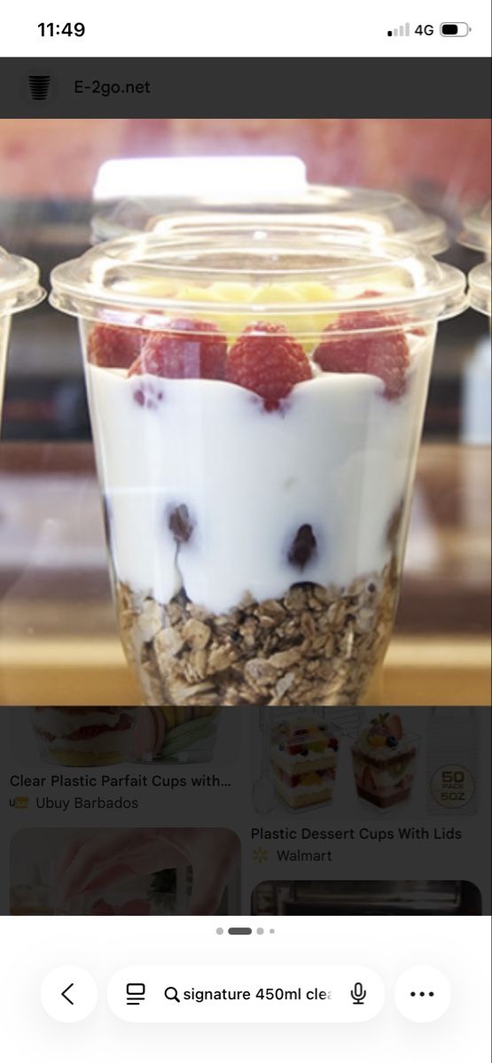 Behälter & Ähnliches: Dessertbecher mit Deckel  – Neu (gemäss Beschreibung) aus Löhningen von wicky5 2