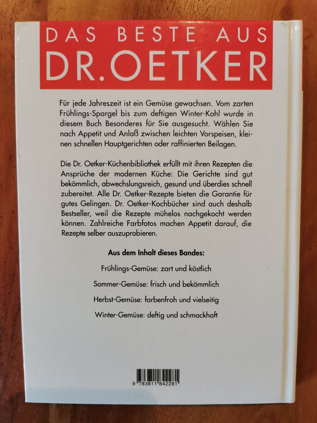 Libri: Dr. Oetker; Gemüse – Usato da Boniswil venduto da Totomat-Lady2 1