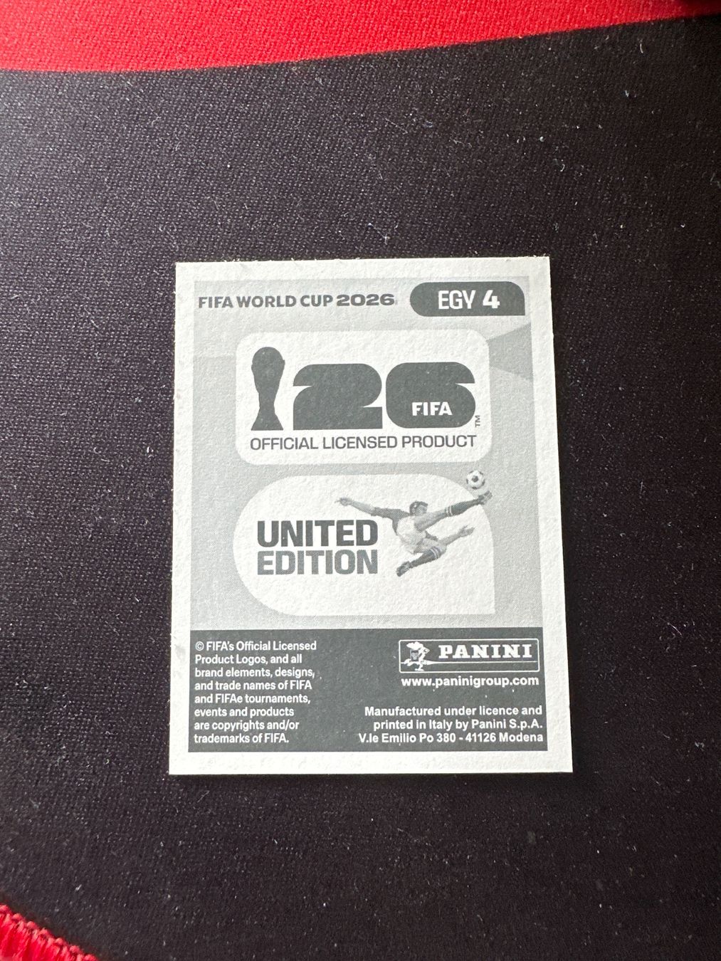 Panini Sammelbilder & Trading cards: Panini FIFA WM 2026 Sticker - EGY 4 – Gebraucht aus Sulz AG von DealWerk 1
