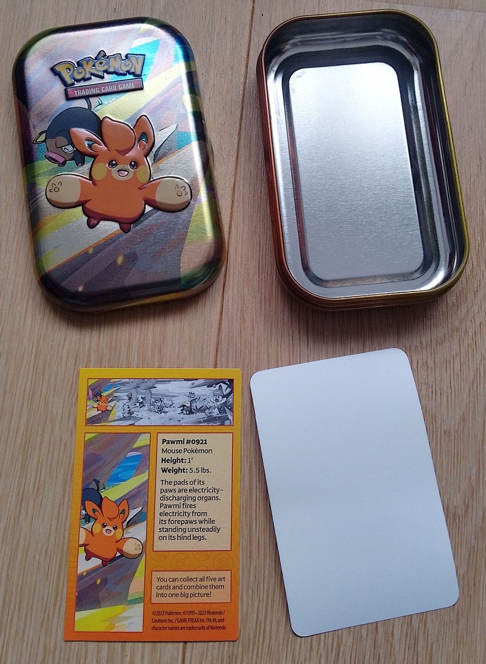 Pokémon Carte collezionabili: Leere Pokemon Mini Tin Mouse Pawmi N. #0921 Dose – Usato da Wohlen AG venduto da salamanderspielwaren 4