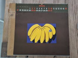 Wandkalender Tropische Motive bananas Frauen 1985