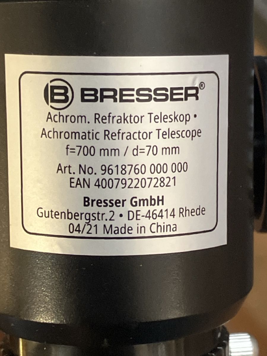 Telescopi: Bresser Linsenteleskop – Usato da Erlenbach im Simmental! venduto da Simmentaler-Perlen 2