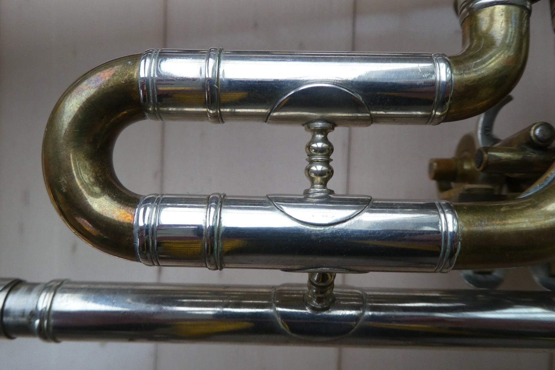 Strumenti musicali: B-Trompete Messing/Silber (Anton Pini 1954) – Usato da Au ZH venduto da Osterhase4 2
