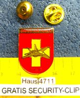 SWISS AIR FORCE F/A-18 AUF SCHWEIZ WAPPEN PIN mit SECURITY-C