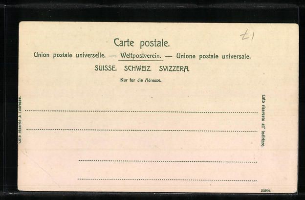 Cartoline postali: Beckenried, Blick auf den Vierwaldstätt – Usato da Berlin venduto da bartko-reher 1