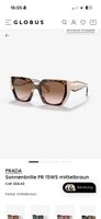 Prada Sonnenbrille PR 15WS mittelbraun. Top Zustand!