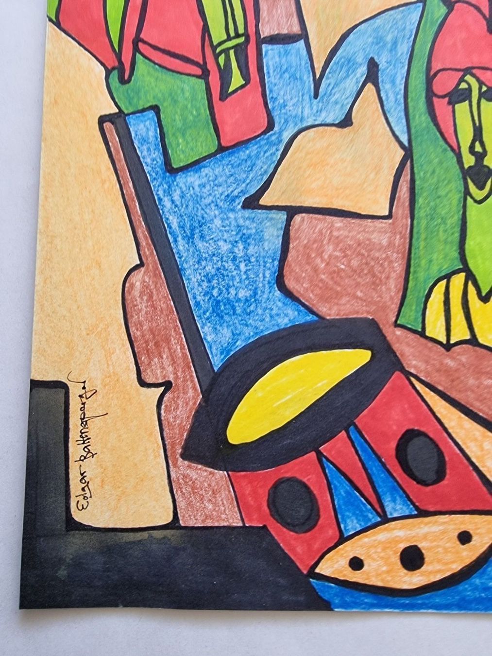 Poster & Bilder: EGAR BALTENSPERGER ORIGINAL MISCHTECHNIK AUF PAPIER SIGNIERT – Gebraucht aus Gersau von grafik-kunst 3