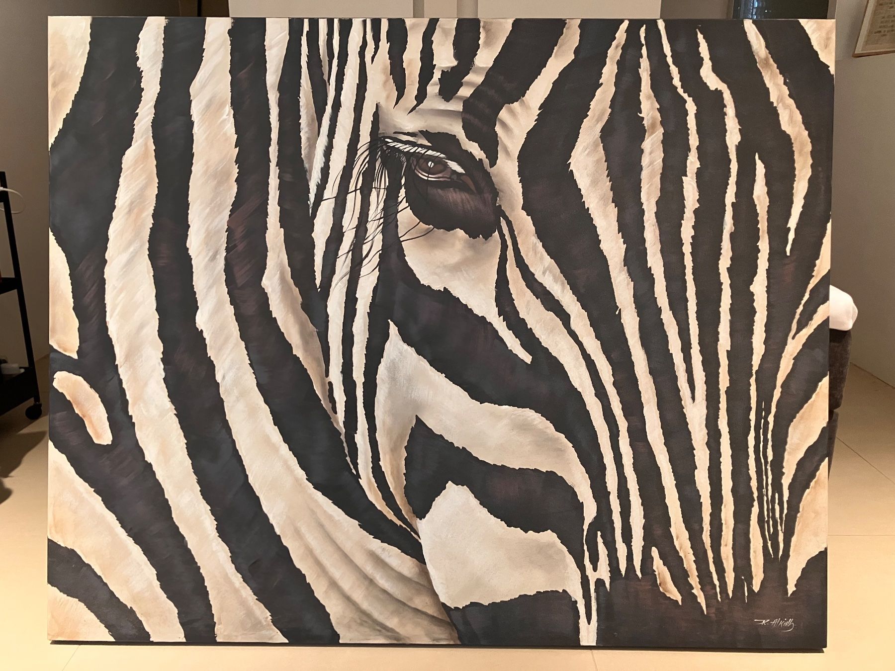 Foto & Immagini: XXL Leinwandbild mit Zebra-Motiv – Usato da Hausen AG venduto da Angi2209