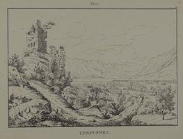 UNSPUNNEN, BERN, FEDERLITHOGRAPHIE 1840