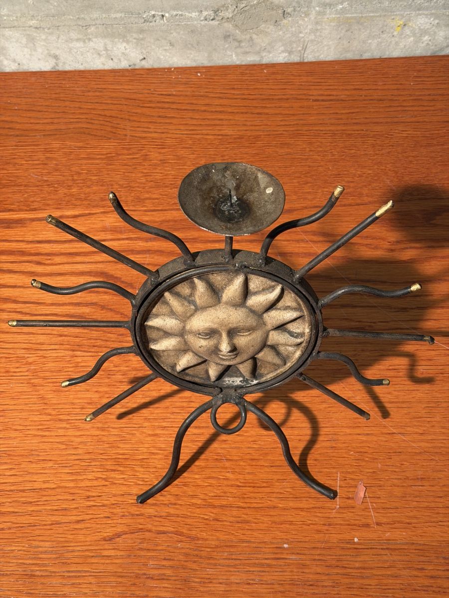 Portacandele: Rustic Sun Candle Holder – Usato da Lausanne venduto da vas_mbk2 4