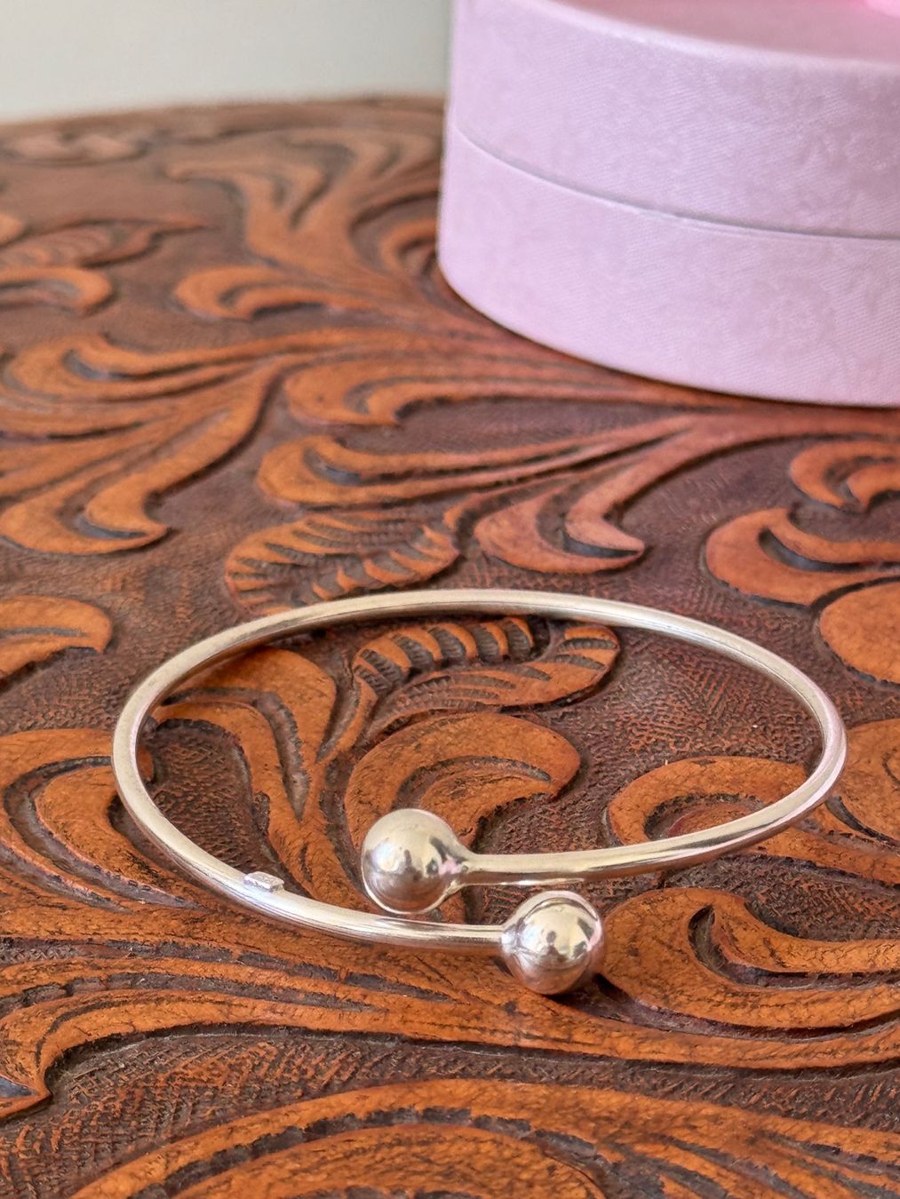 Armbänder & -reifen: Armreif aus 950 Silber mit Kugeln, gestempelt – Neu (gemäss Beschreibung) aus Zürich von olalinda 1