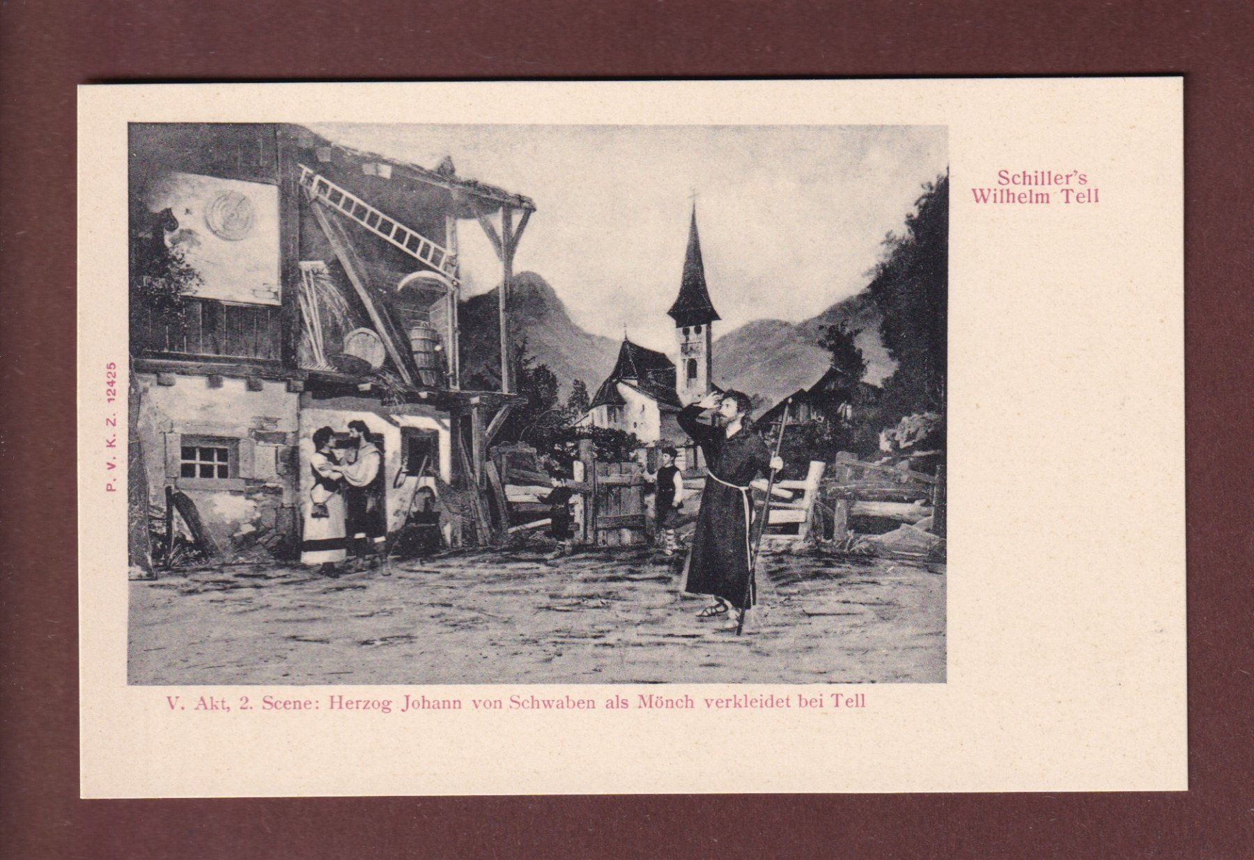 Cartoline postali: Schiller's WILHELM TELL – Usato da Pully venduto da nicecards-shop