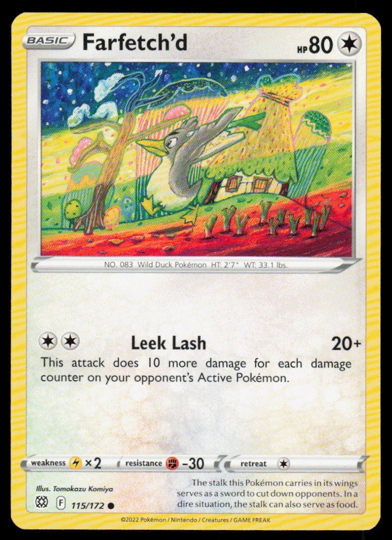 Pokémon Cartes à collectionner: Pokemon Farfetch'd 115/172 – D'occasion à Herisau par Pokemon2025