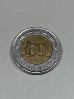 100 Fiorini ungheresi (100 Forint) coniata nel 1997