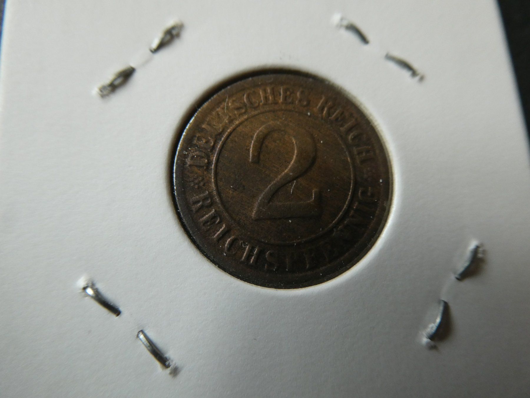 Tutti le monete: Dt. Reich 1924 G, 2 Reichspfennig – Usato da Hinterforst venduto da Rohusri 1