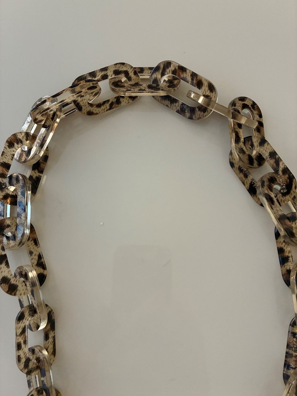 Catenine: Trendige Statement-Kette mit Leopardenmuster - Neu! Länge:48 – Nuovo (secondo la descrizione) da Luzern venduto da Hans1937 2