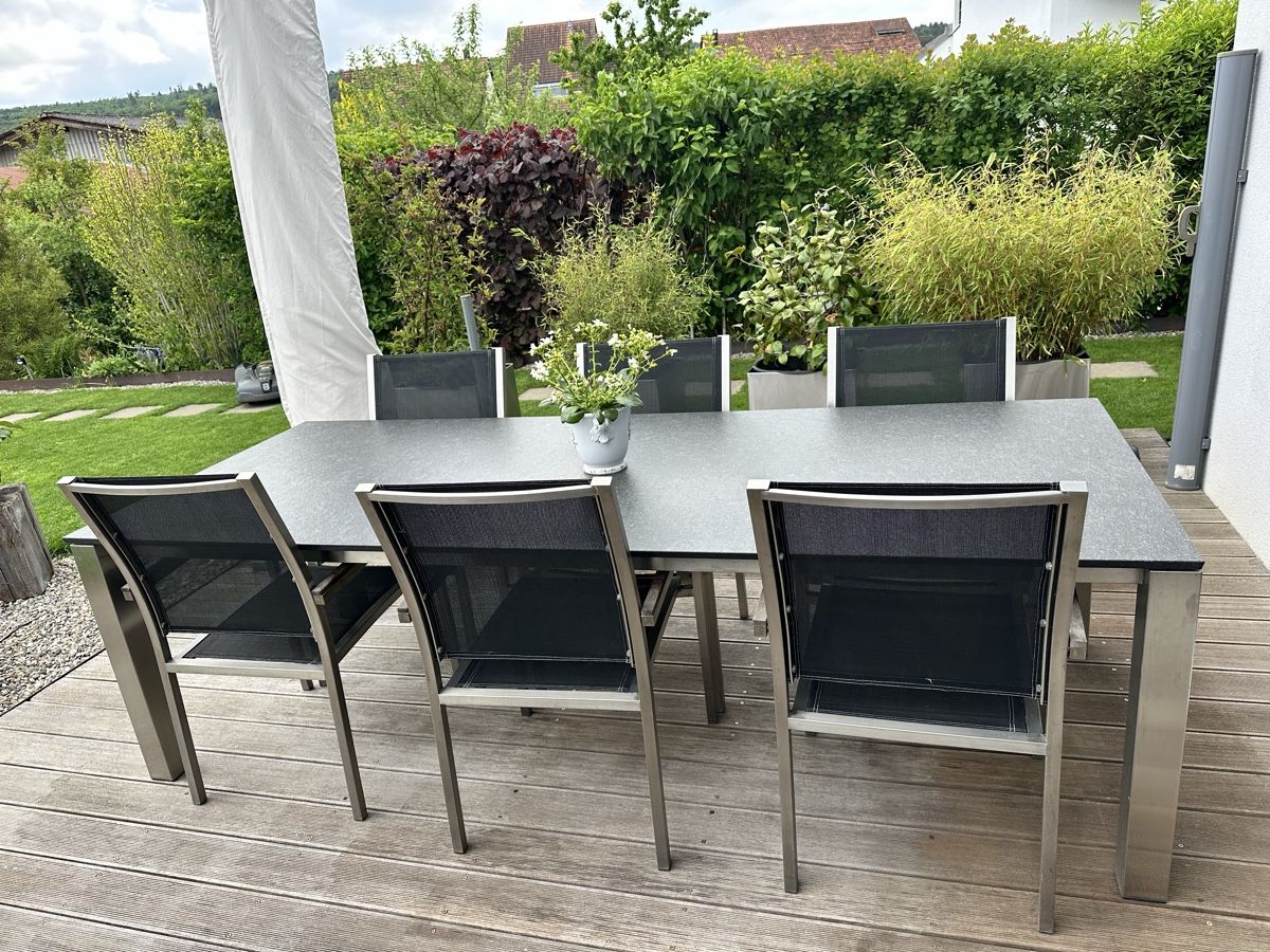 Sedie: 6x Gartenstühle Chromstahl – Usato da Röschenz venduto da Haeni8 1