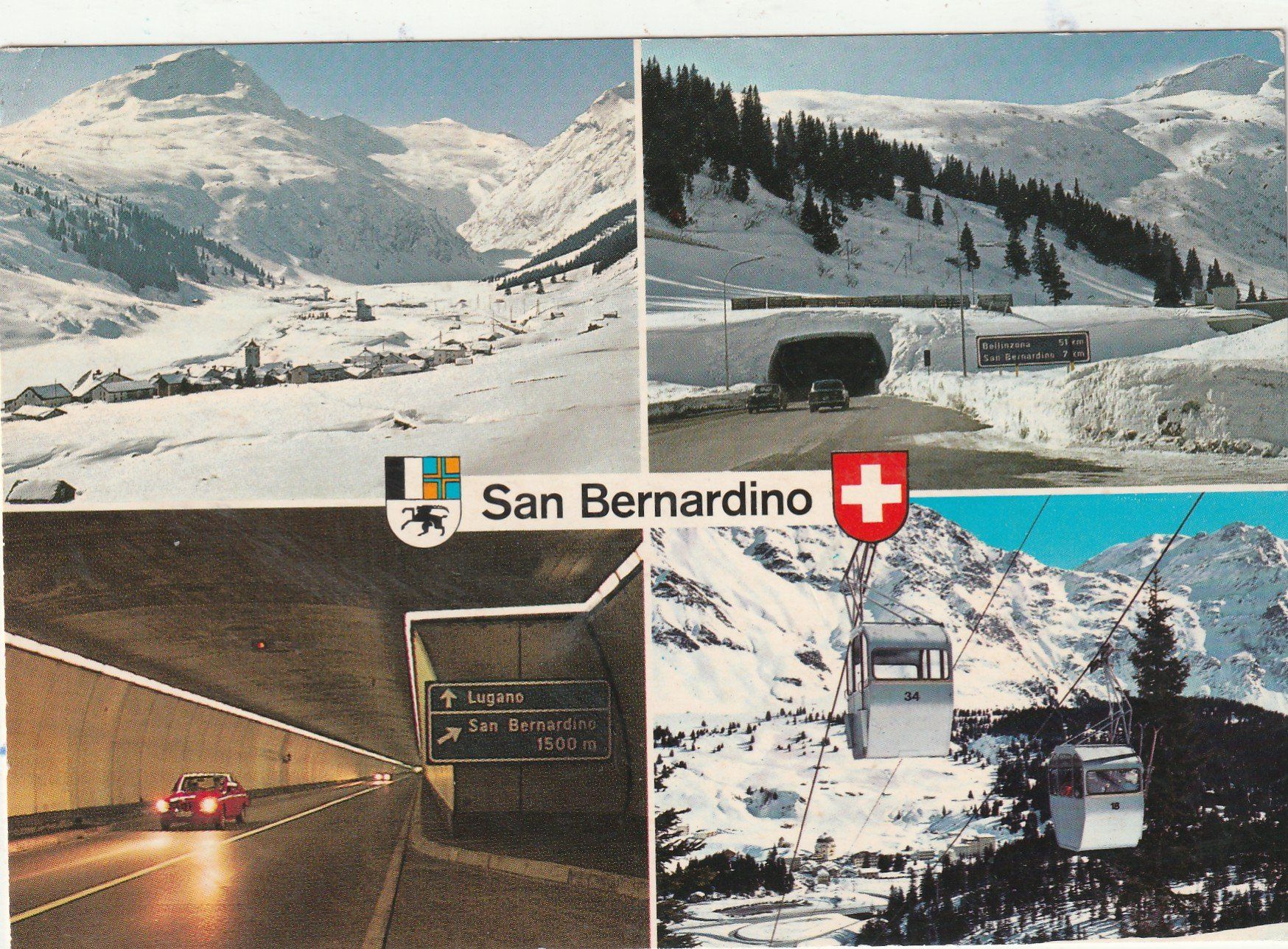 Cartoline postali: San Bernardino  MBK – Usato da Lumbrein venduto da made02