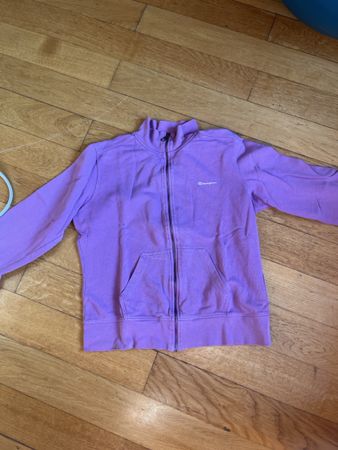 Veste zippée Champion violette, taille M, parfait été!