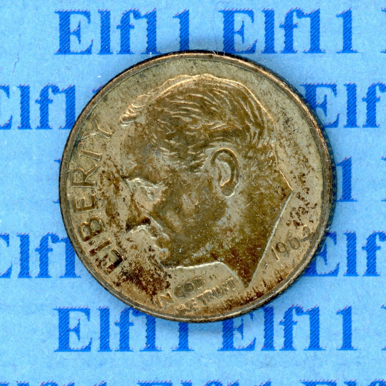 Tutti le monete: USD___0.10 1964D -vz 10 Cents – Usato da Widnau venduto da Elf11