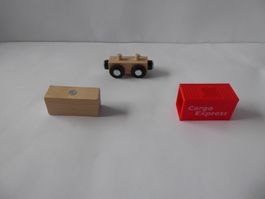 Innovakids Wagen, 2 Container....zu Brio Bahn passend, neu