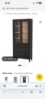 Vitrine schwarz, IKEA (Hemnes)