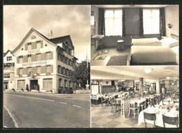 Gommiswald, Hotel & Bäckerei KRONE um 1965