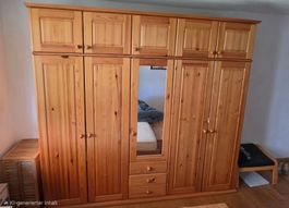 Kleiderschrank Echtholz Kiefer 220x250x60