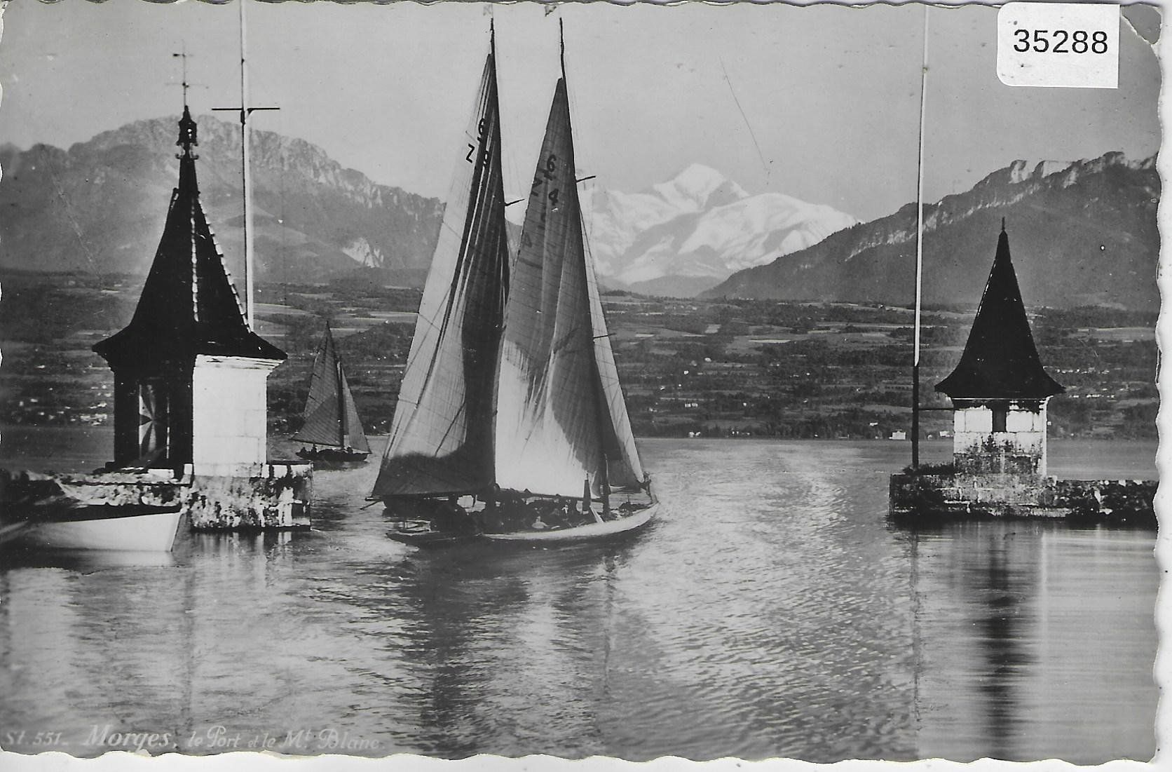 Cartoline postali: Morges - Le Port - Barque – Usato da Ettingen venduto da Kartenplanet