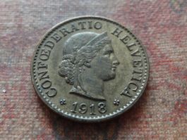 5 Rp. 1918 jaune/gelb   (A)