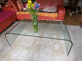 Table de salon en verre