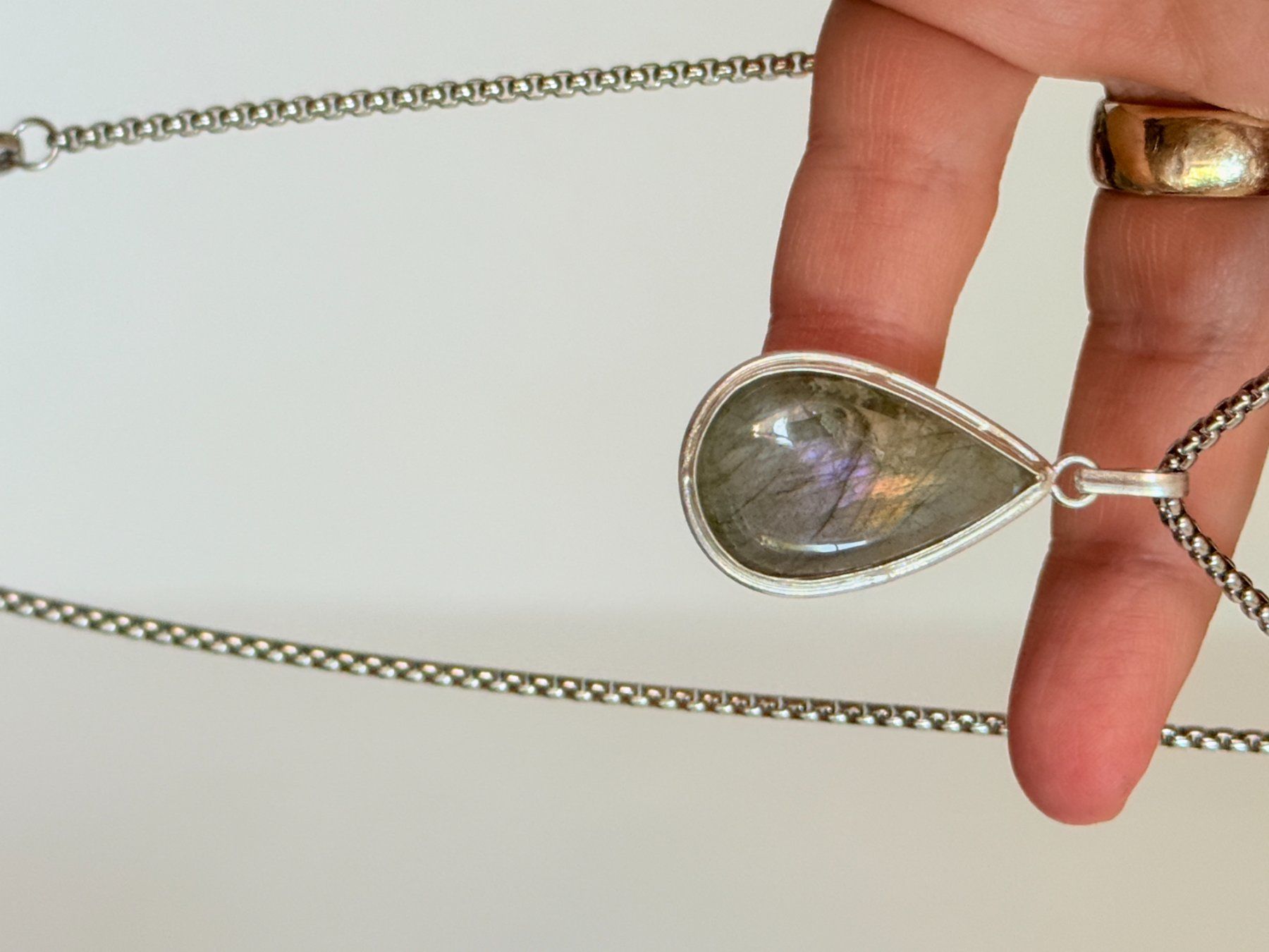 Catenine: Collier labradorite, élégant et tendance ✨ – Nuovo e nell'imballaggio originale da Genève venduto da AWWA 6