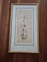 Glockenblume auf Pergamentpapier Handbemalt