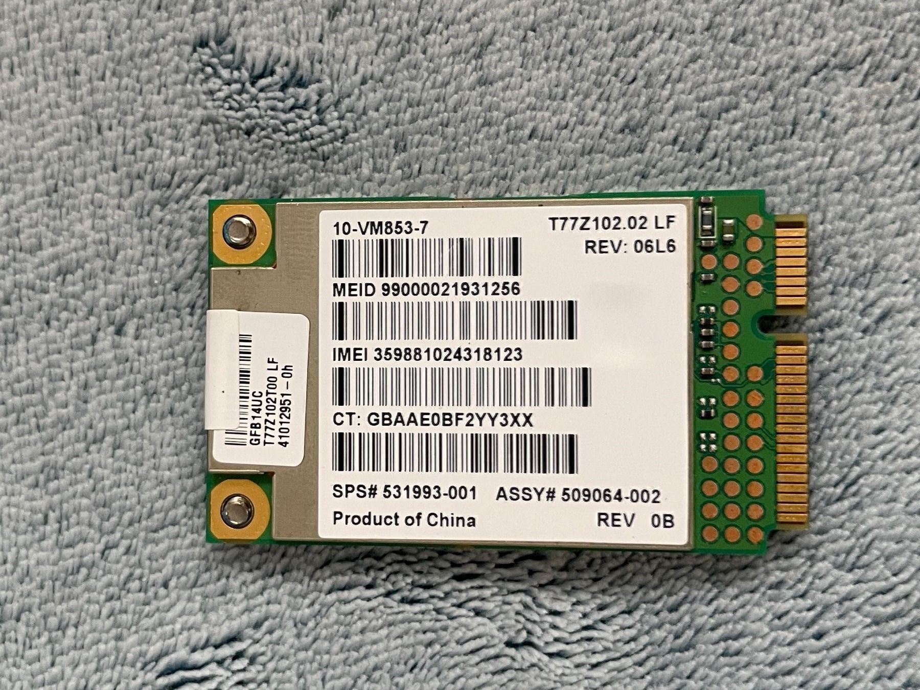 Modem & Router: Sierra Wireless Card | J9C-GOBI2000 – Usato da MAGDEN venduto da GoldenEagle2020 1