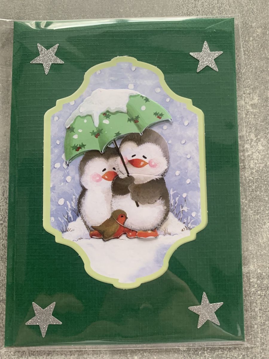 Karten: 3D-Karte Pinguine – Neu und originalverpackt aus Amriswil von SCHLOSSGEISTLI
