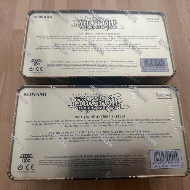 Yugioh Cartes à collectionner: 2x Tin of Ancient Battles - TCG DE – Neuf avec emballage d'origine à Nussbaumen AG par Pika-Shop