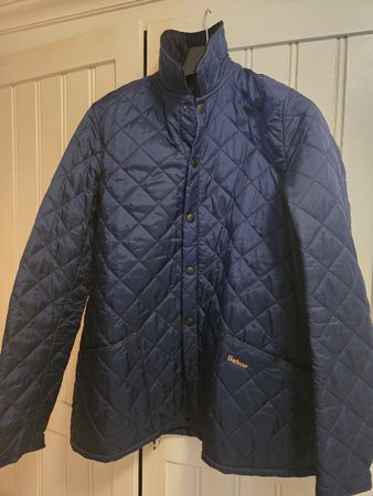 BARBOUR jacket in ocean blue groesse L, DER klassiker 