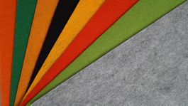 BASTELFILZ-SET, 8 Farben 30x30 cm Set 19 Felt Diy
