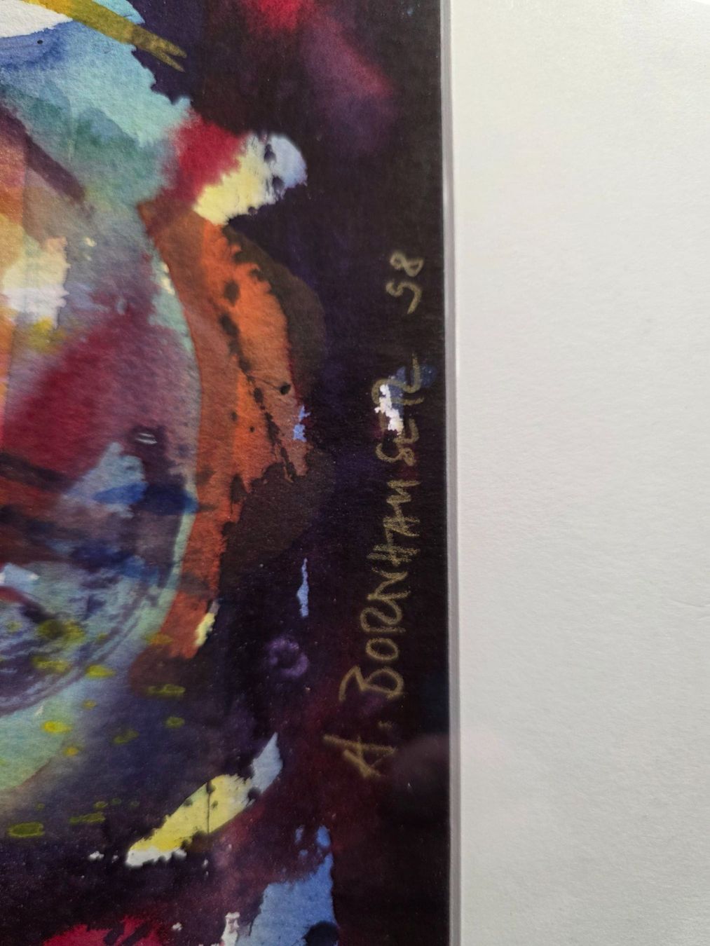 Gemälde: Bild Aquarell A. Bornhauser 1998  Engel – Gebraucht aus Walterswil BE von Lonitti 2